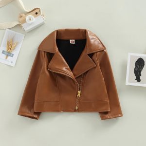 jaqueta de couro infantil masculina