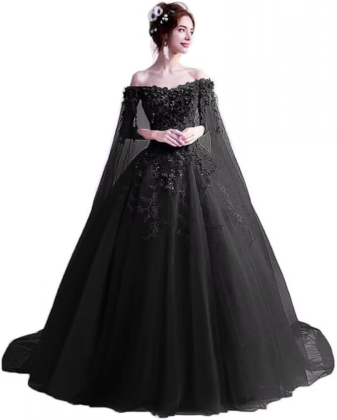 black wedding dress