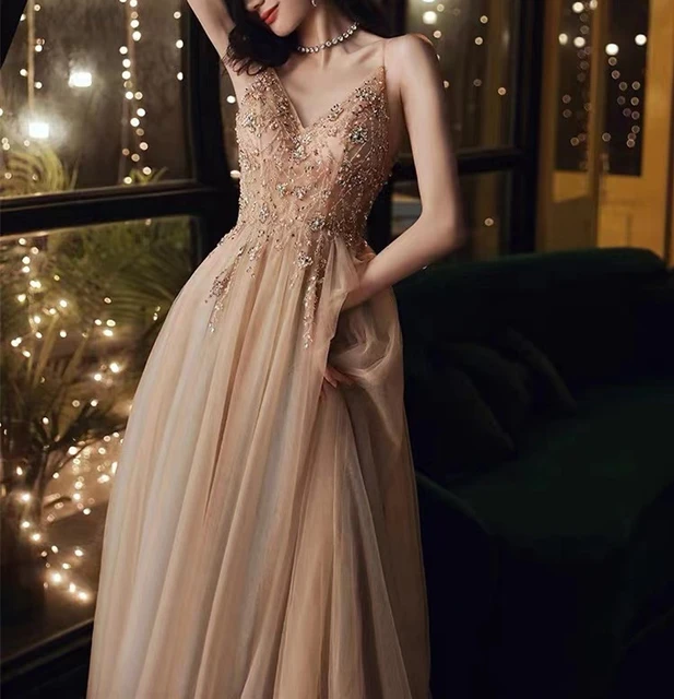 champagne formal dresses