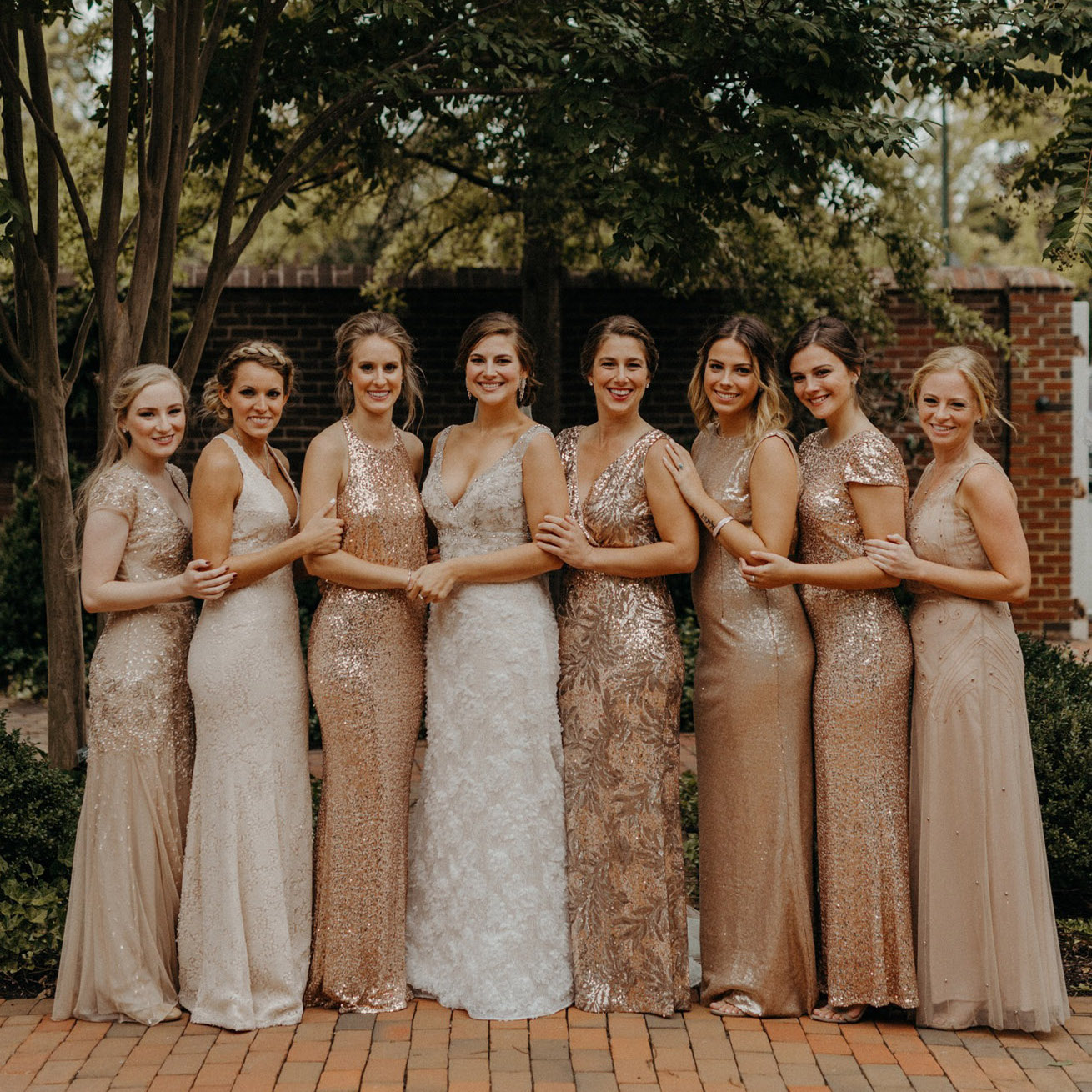 sparkly bridesmaid dresses