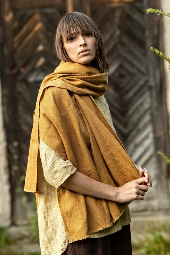 linen scarf