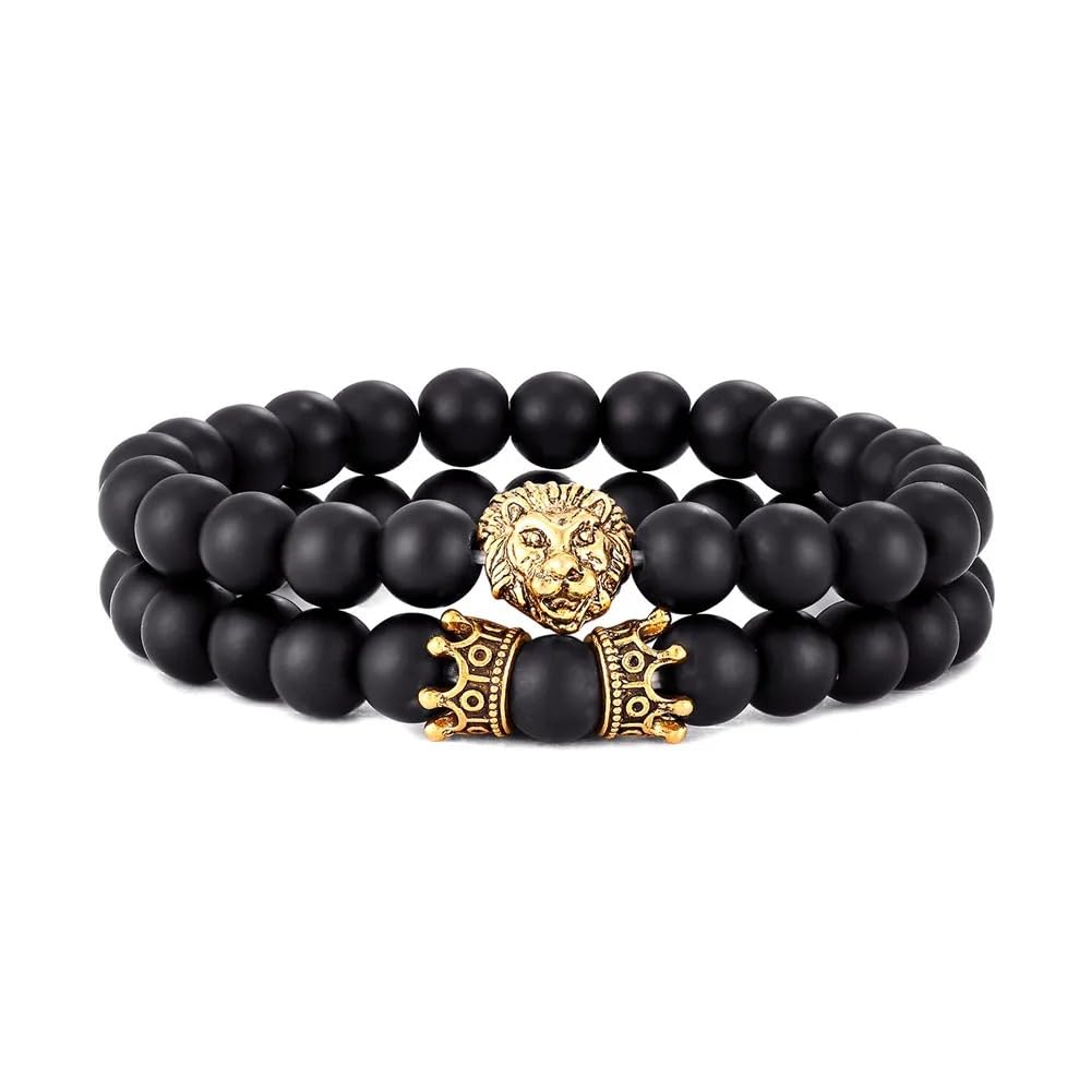 Classic Crown Lion Bracelet