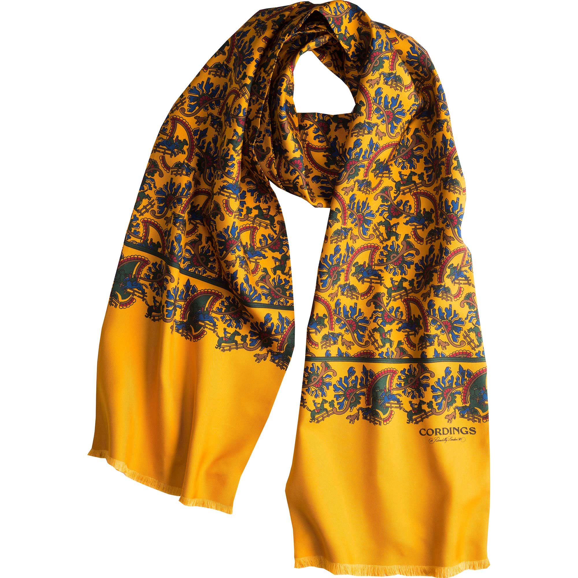 men silk scarf