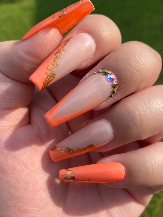 Orange Nail Designs