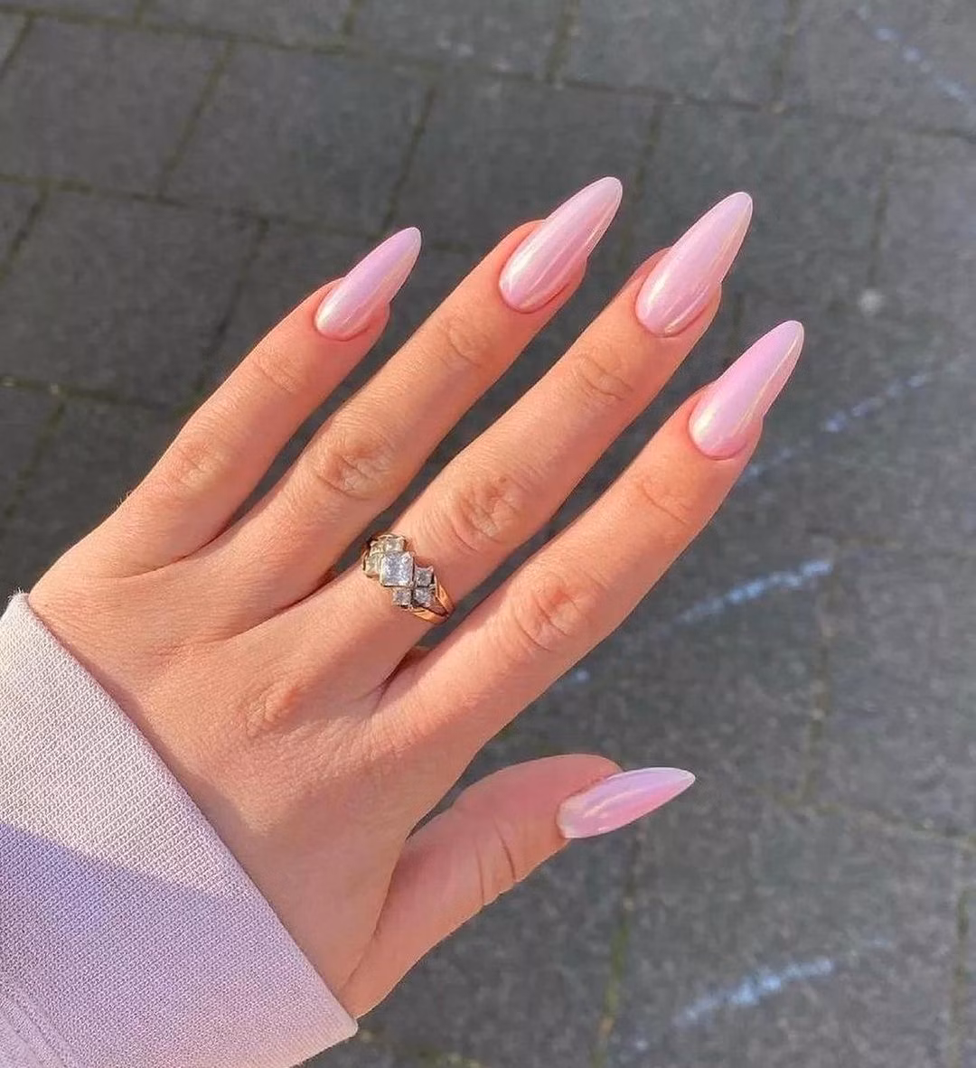pink nails
