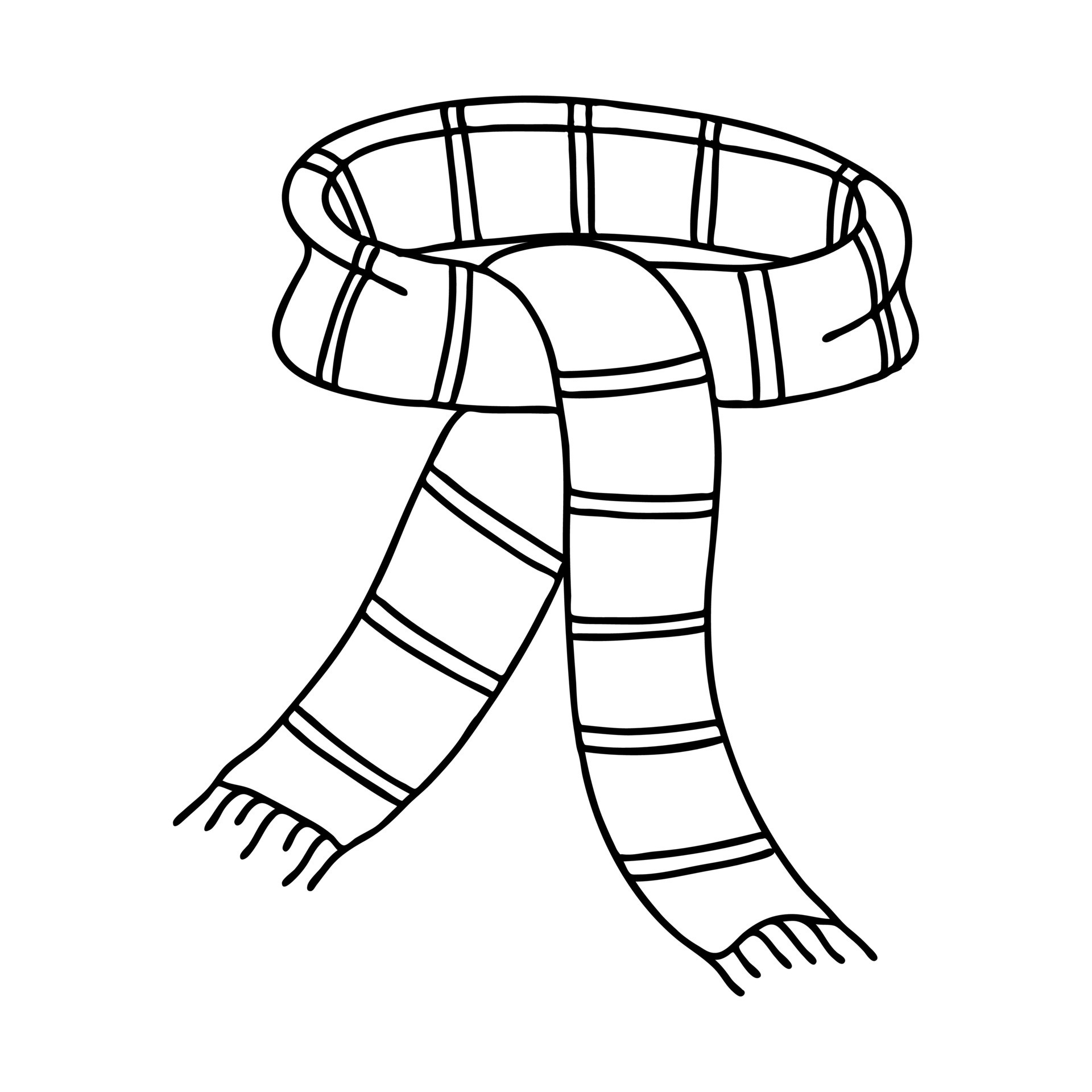 scarf outline