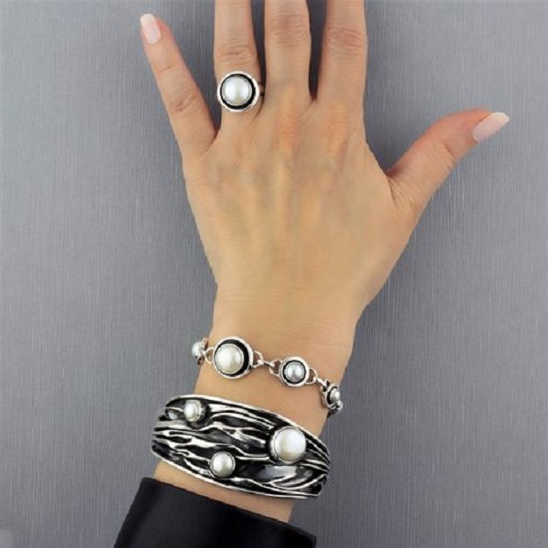 Bracelet stacking.