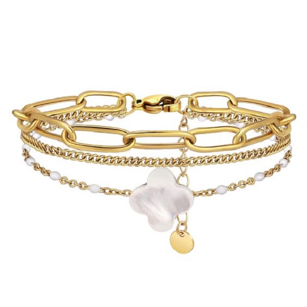 Make gold bead jewelry.