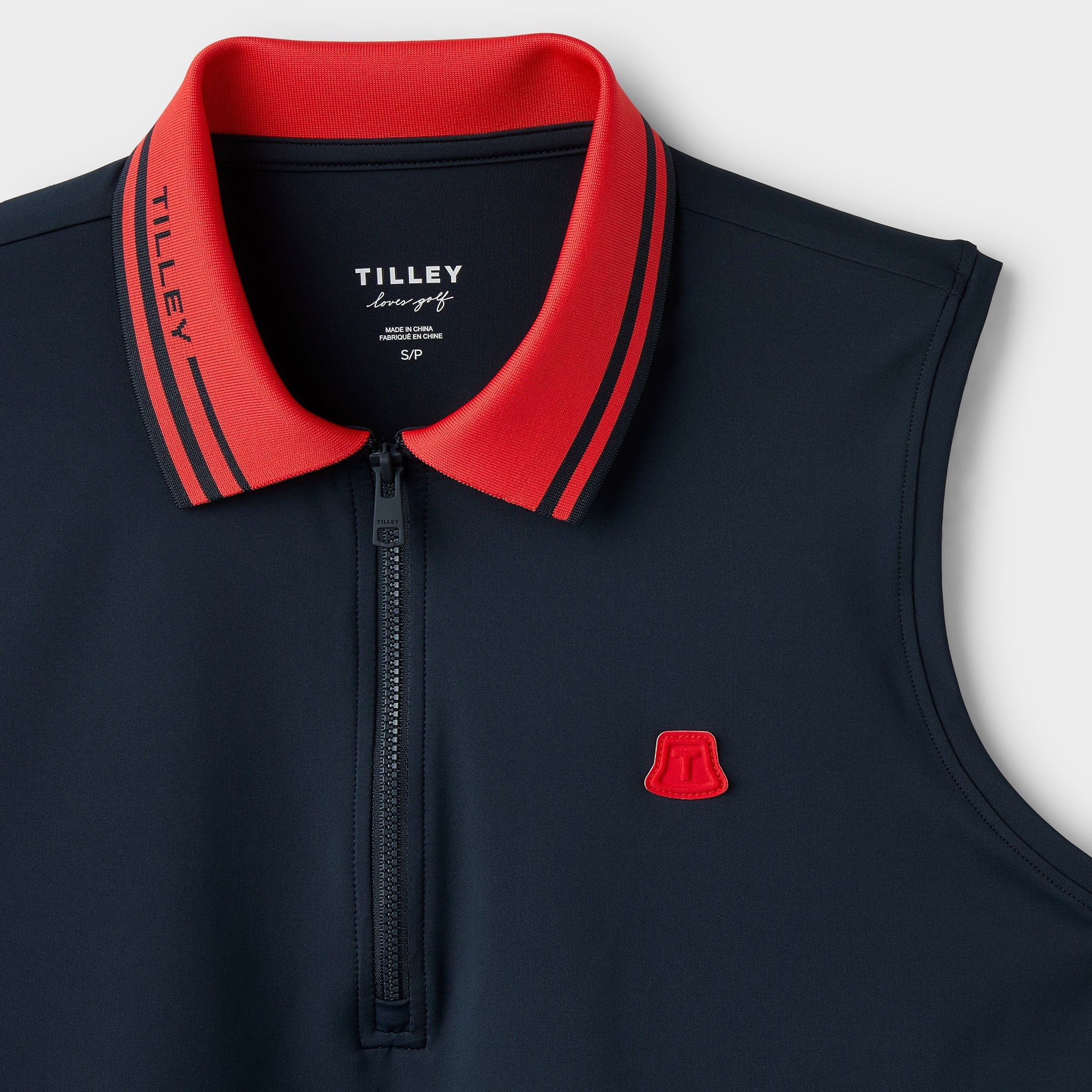 Sleeveless polo shirt