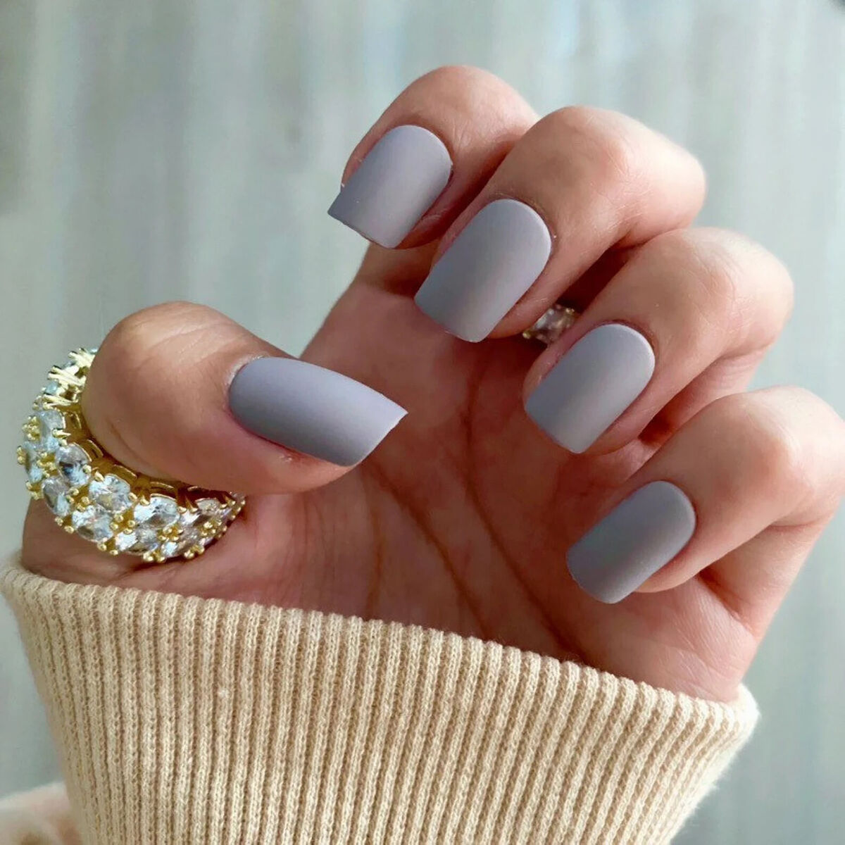 green nails design