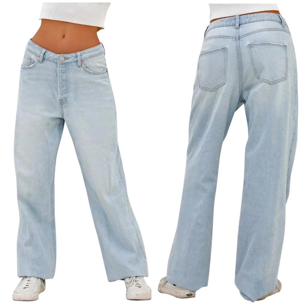 Low rise jeans baggy