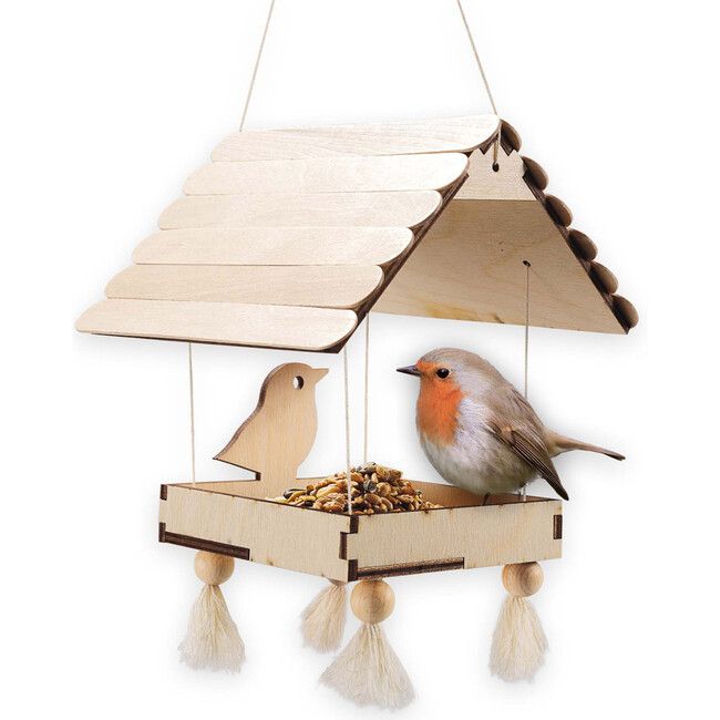 popsicle stick bird feeder