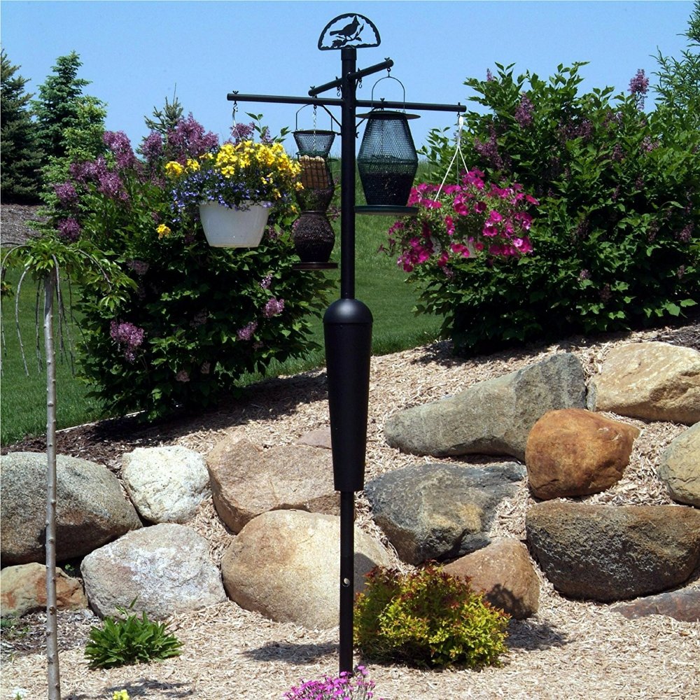 tall bird feeder pole