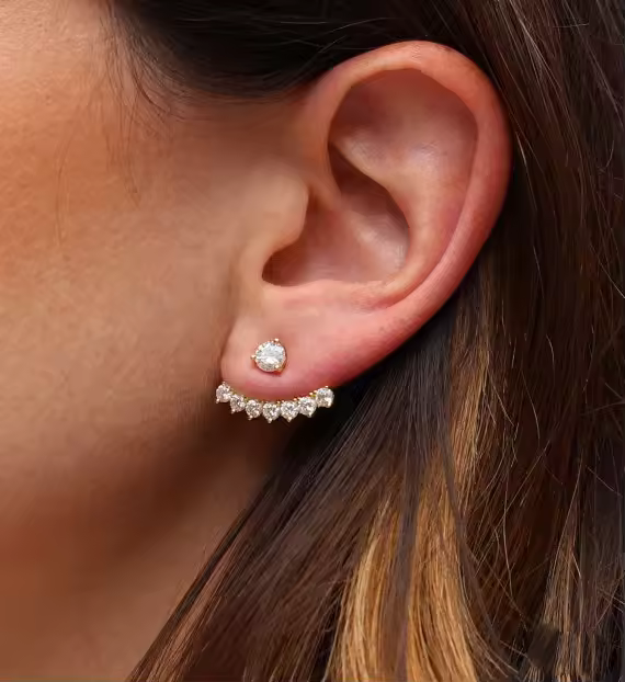 moissanite earrings