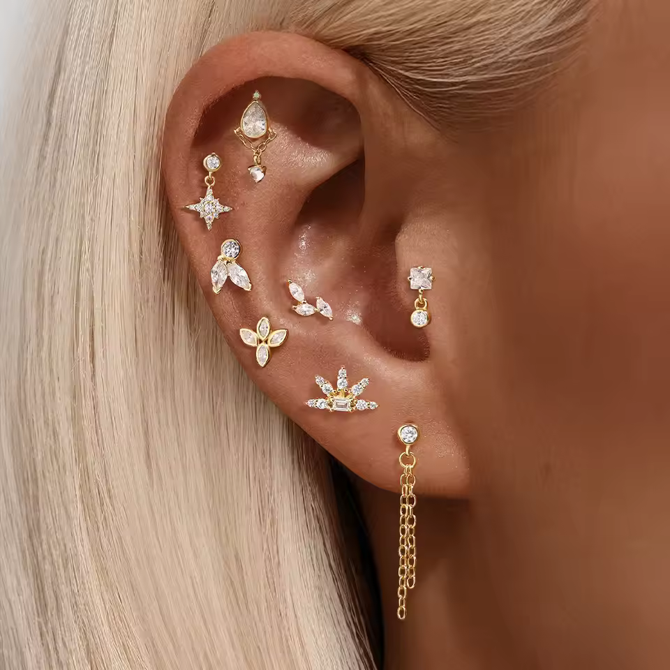 moissanite earrings