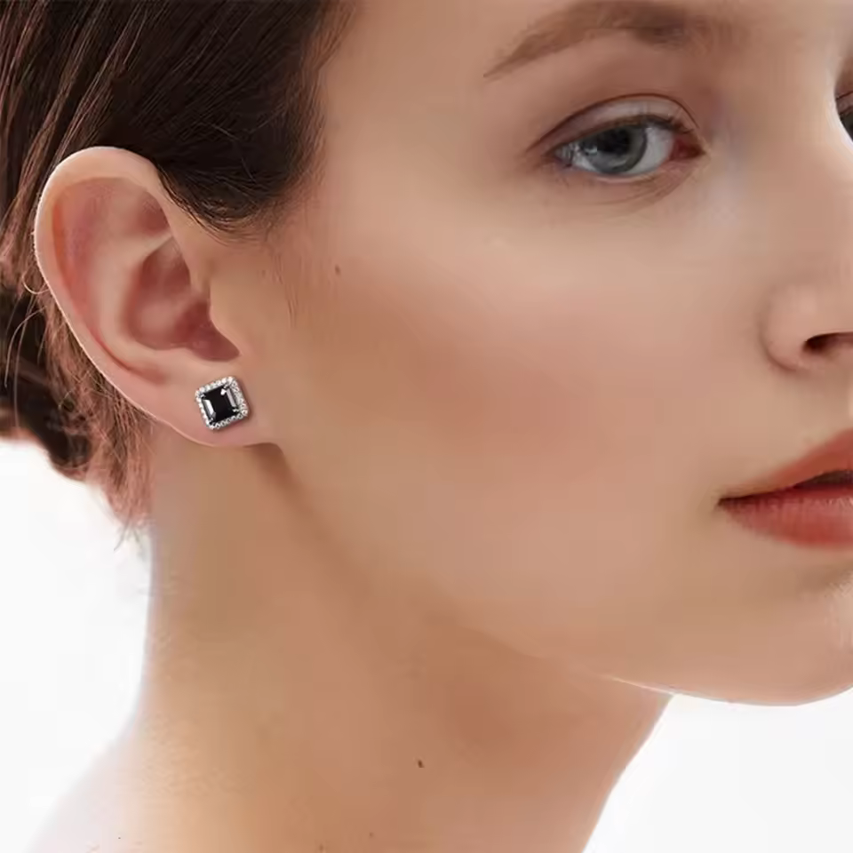 moissanite earrings
