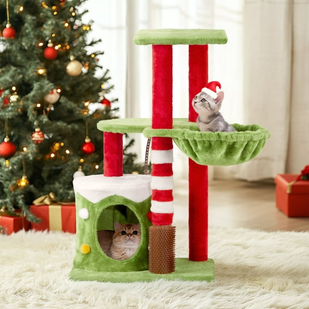 cat tree christmas tree