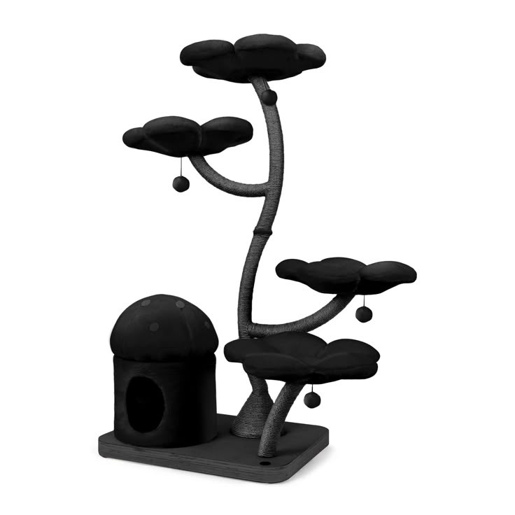 black cat tree
