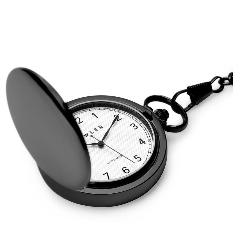 Black pocket watch
