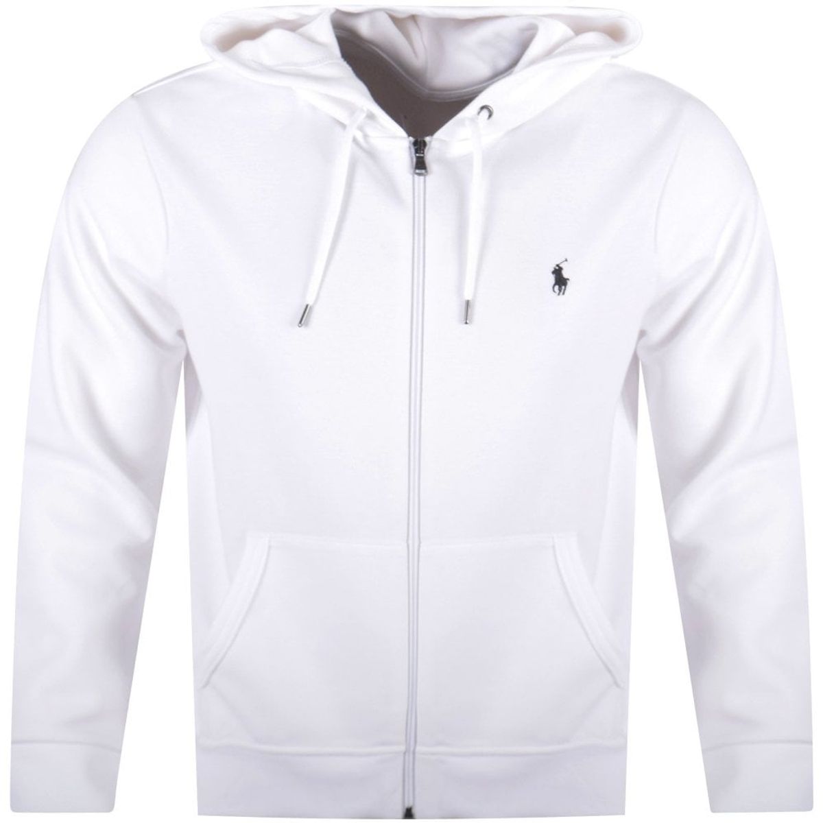 white zip up hoodie