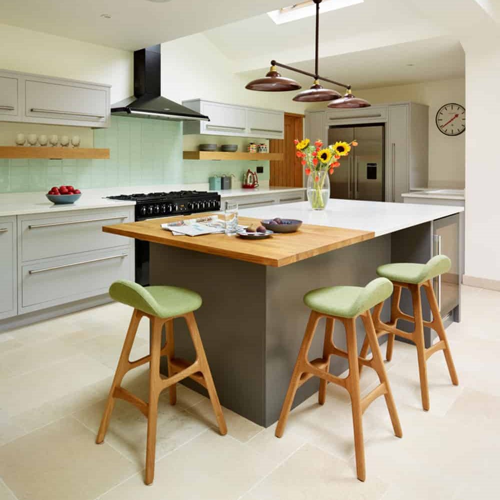 large kitchen island