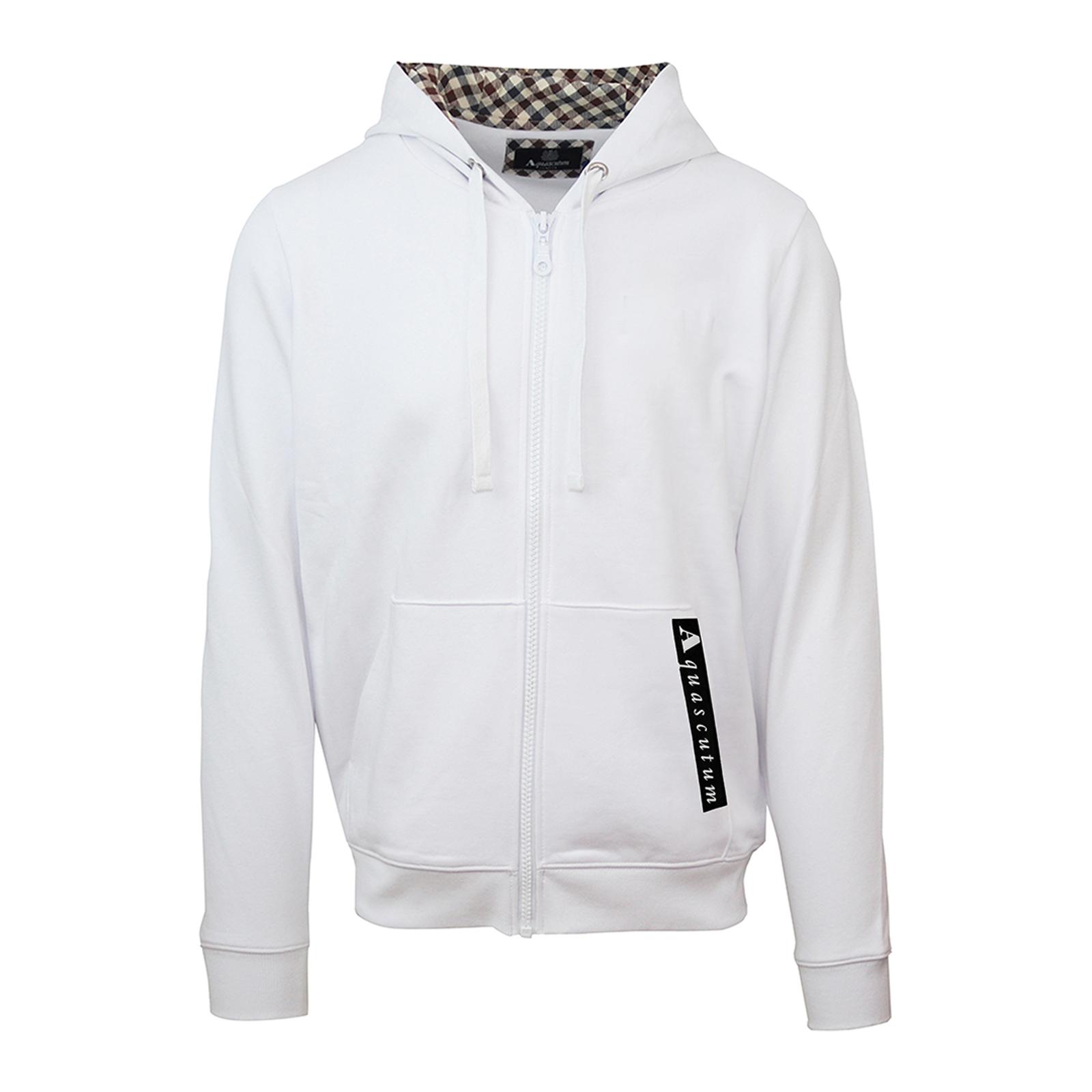 white zip up hoodie