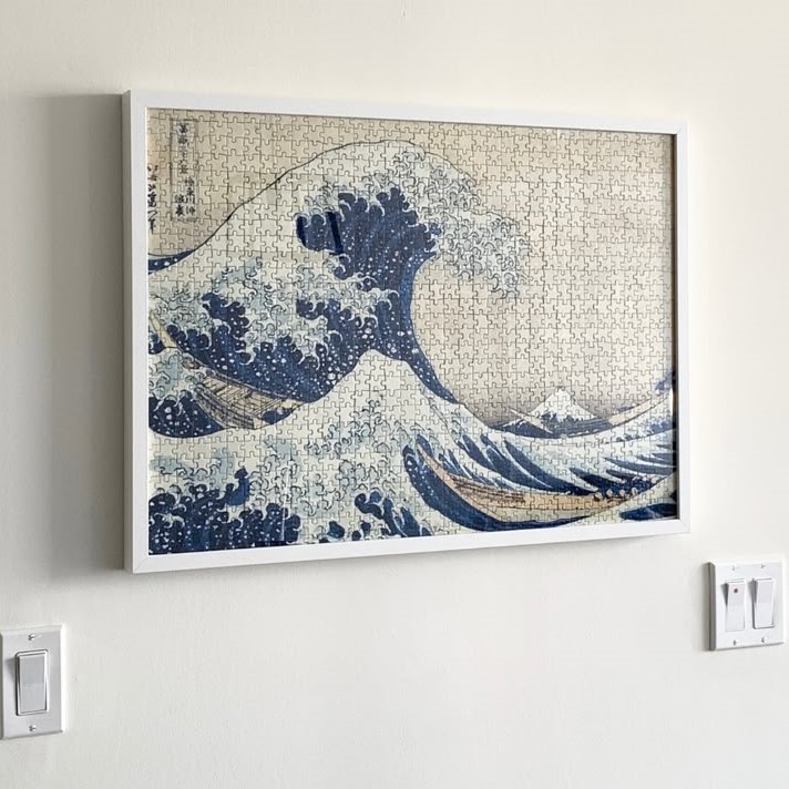 how to hang puzzles