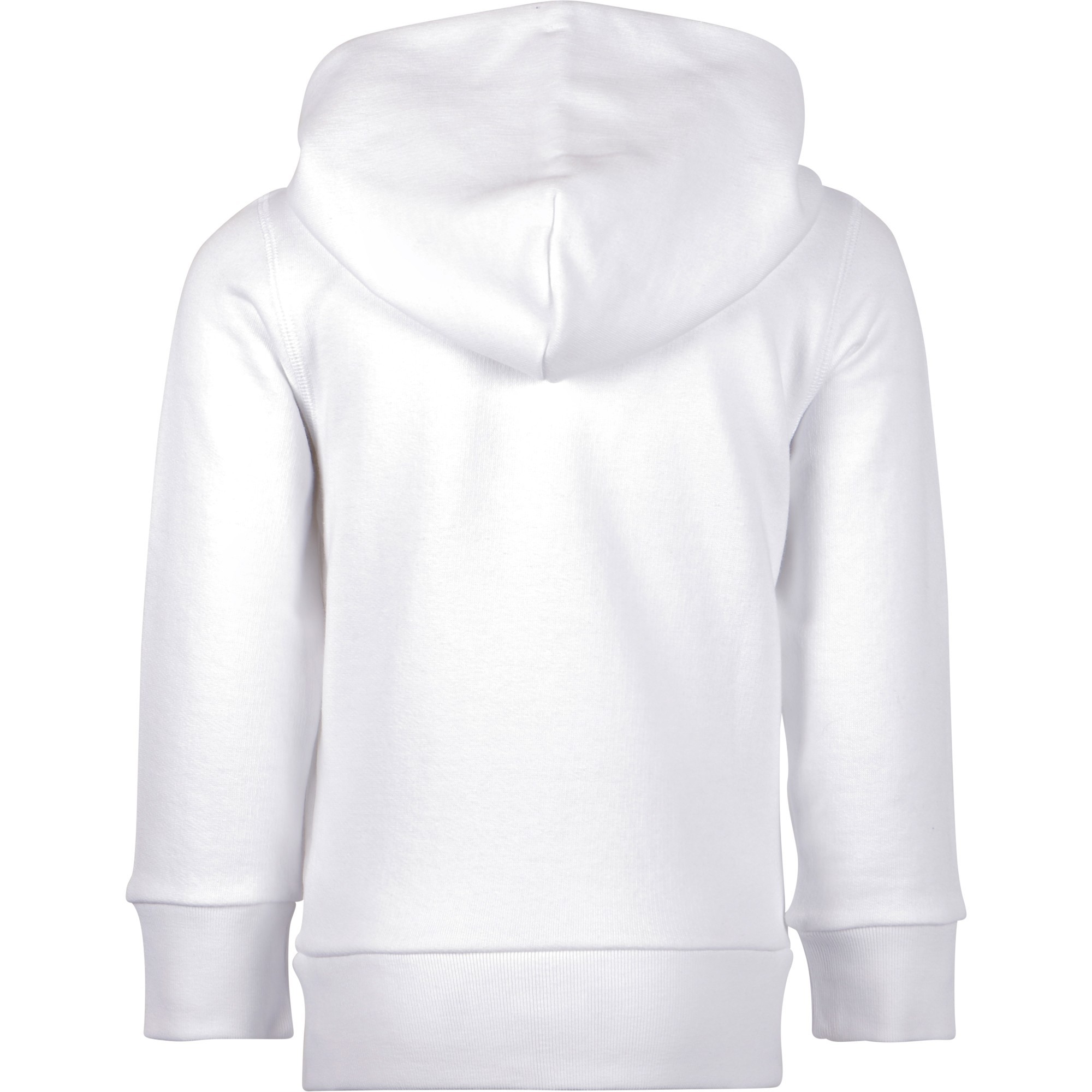 white zip up hoodie