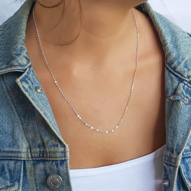 silver necklaces