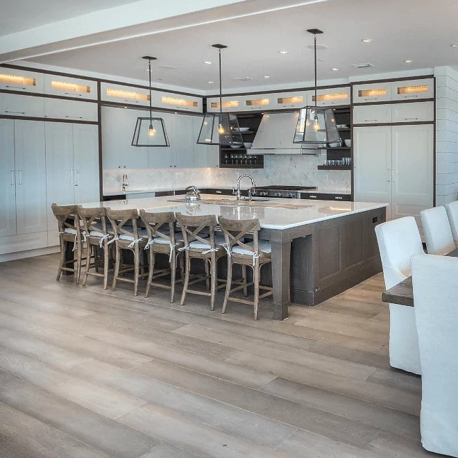 large kitchen island