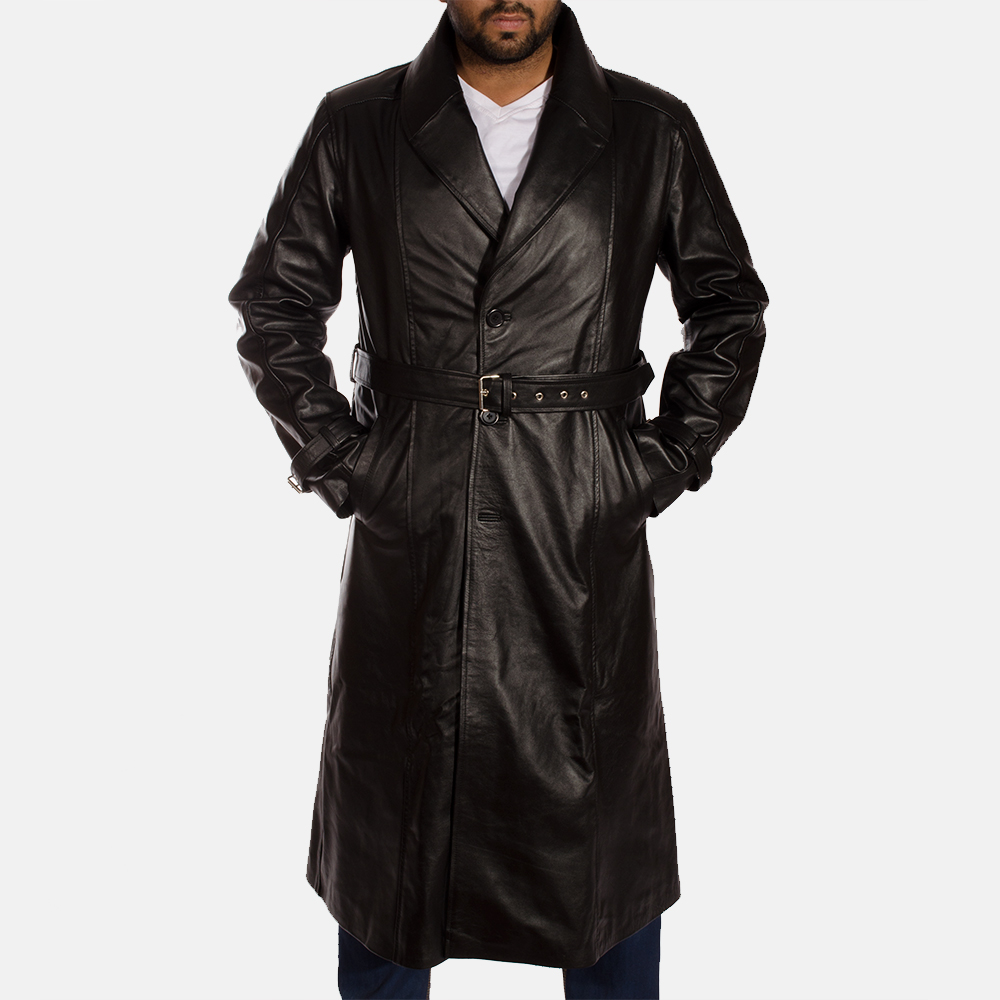 leather trench coat