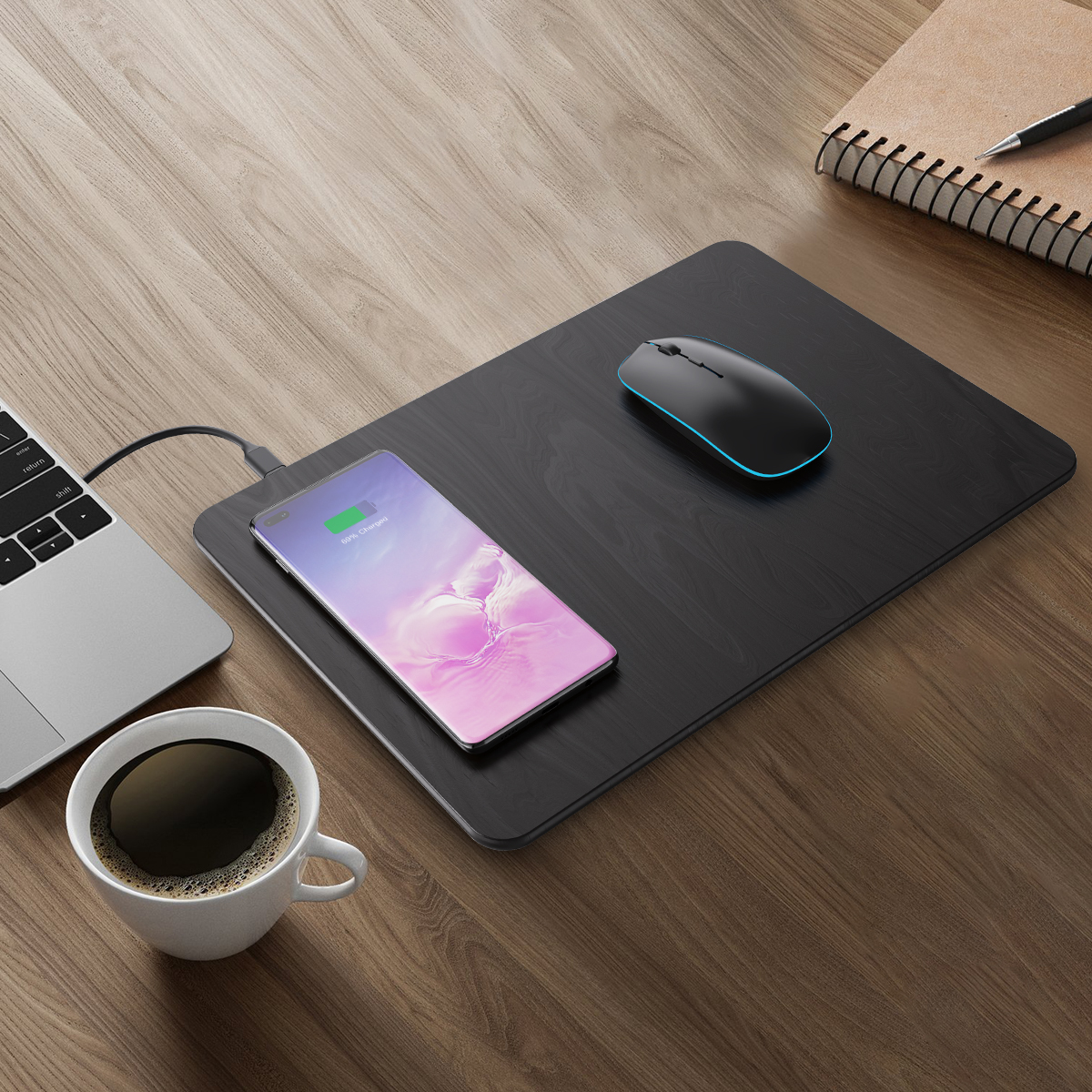 wireless charging mouse pad