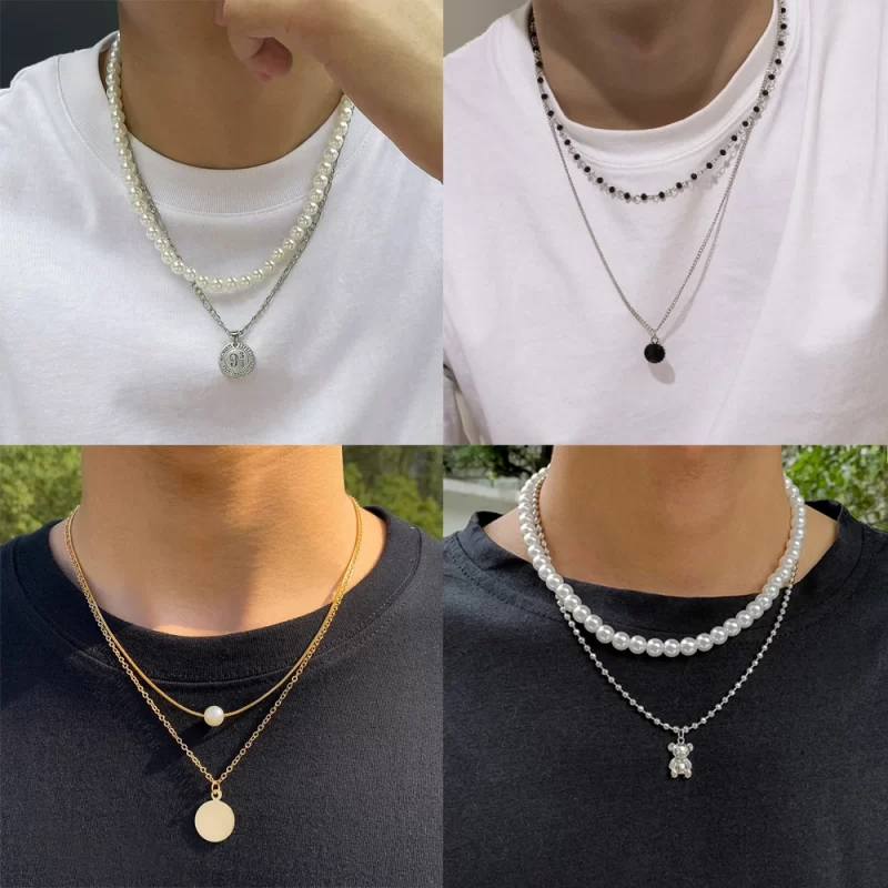 layered necklaces