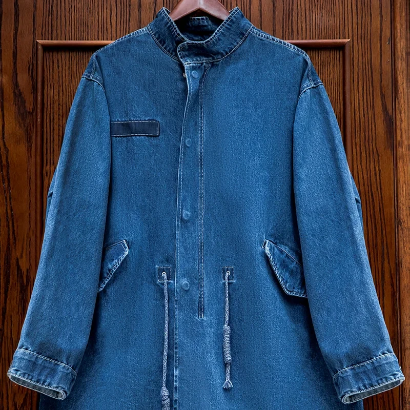 denim trench coat