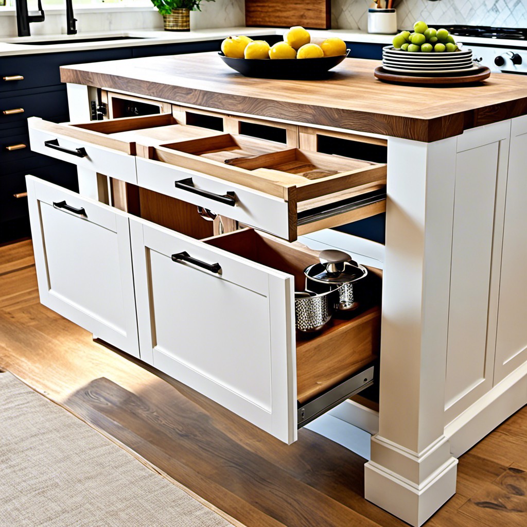 kitchen island with storage
