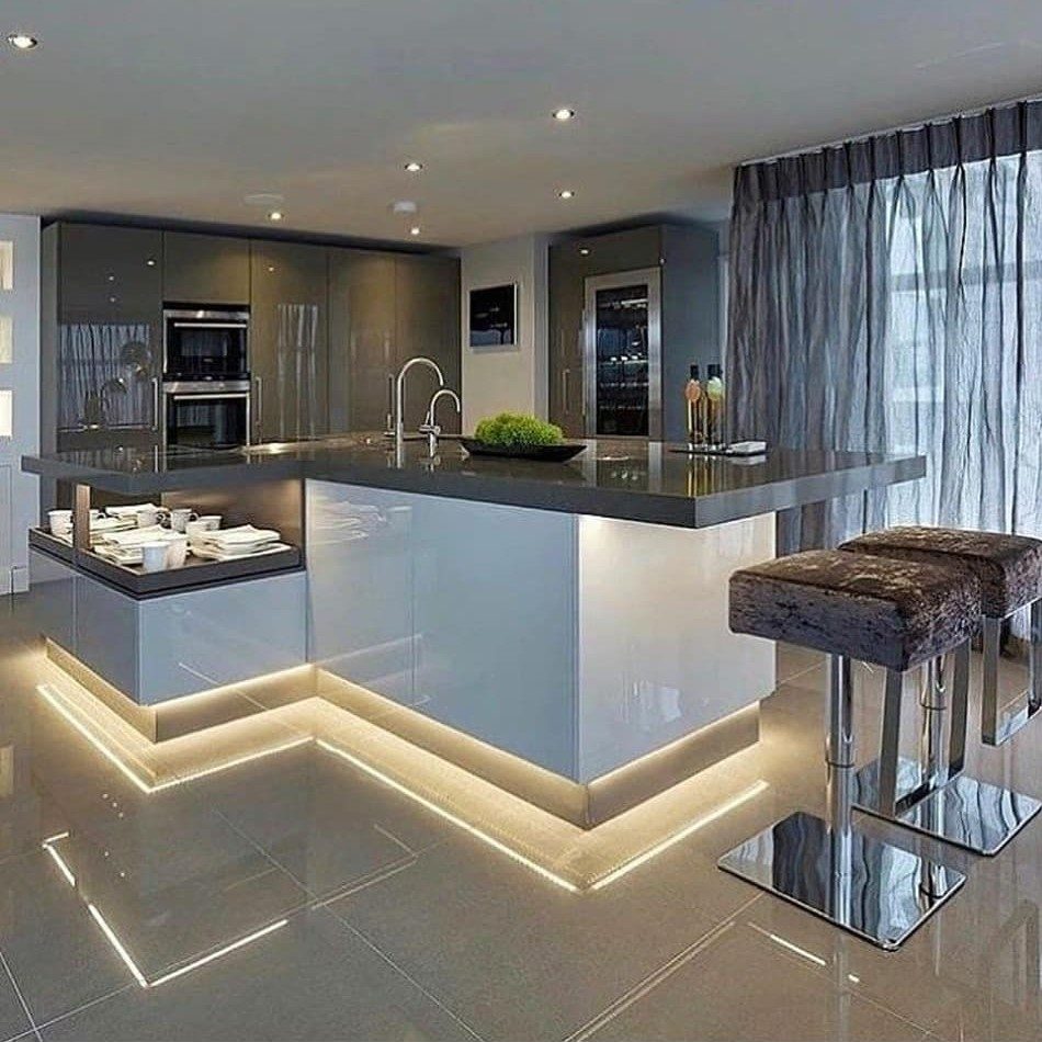 modern kitchen island