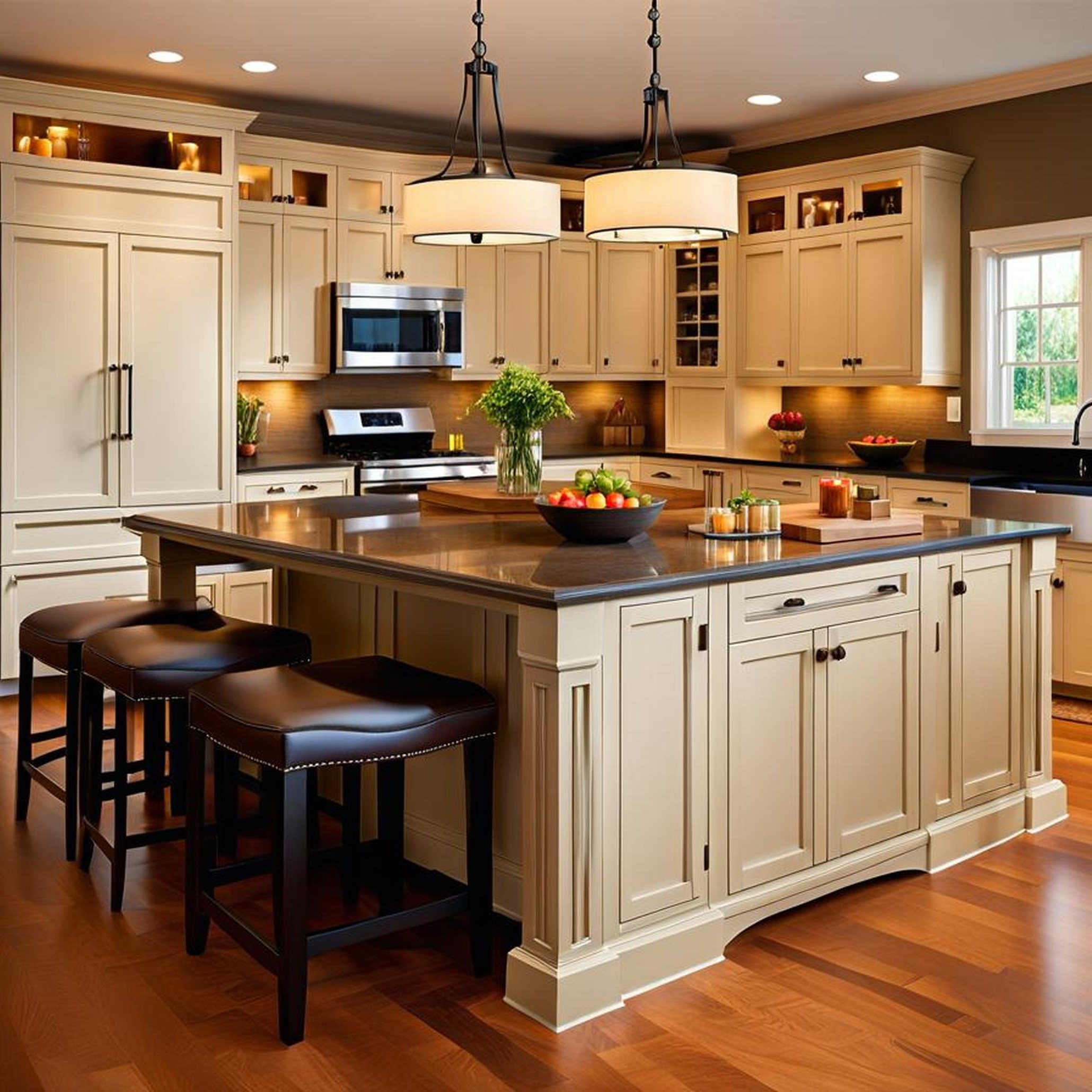 large kitchen island