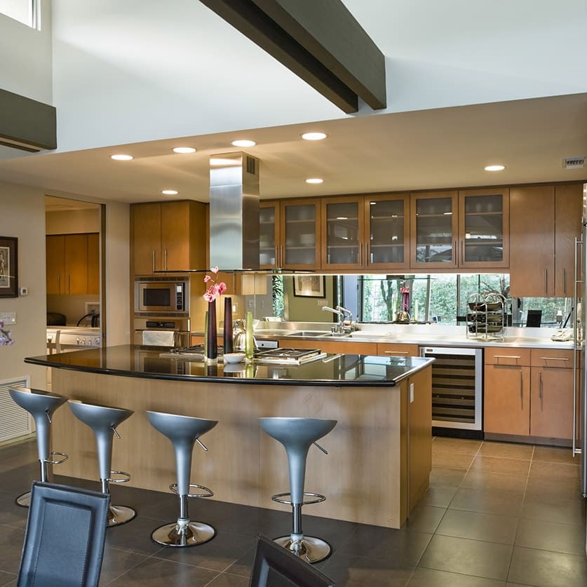 modern kitchen island