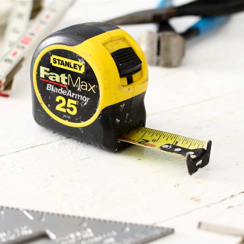 tape measure with fractions