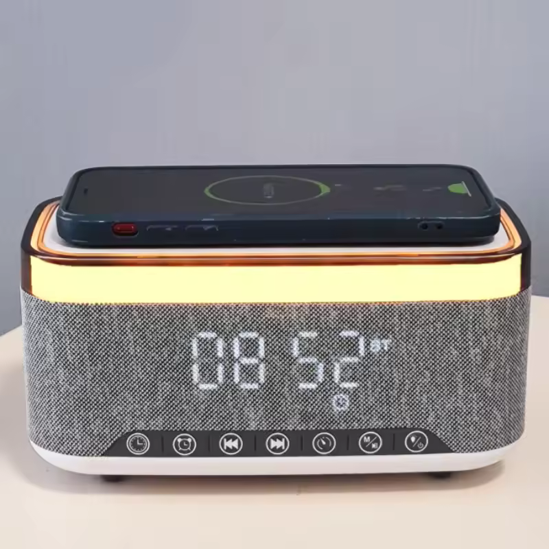 smart speaker with clock
