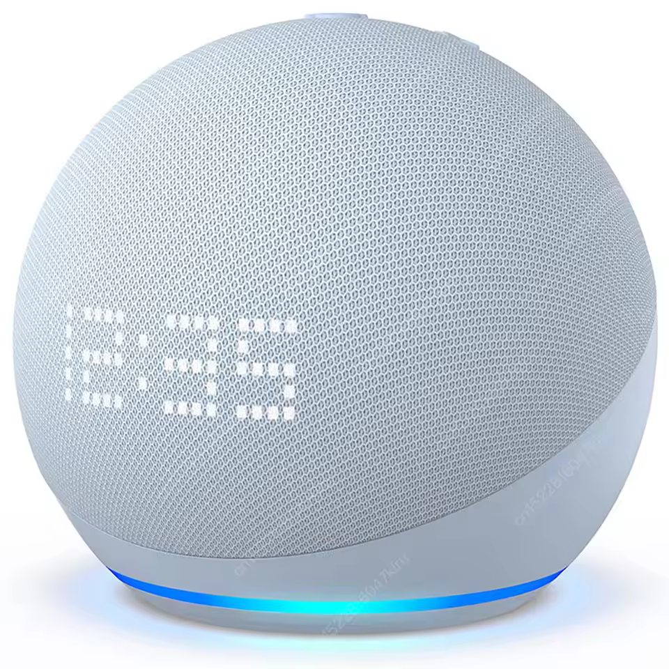 smart speaker with clock