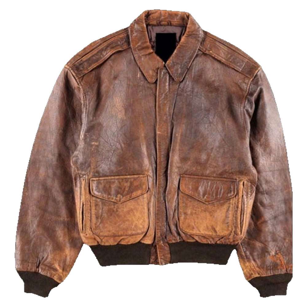 vintage leather jacket