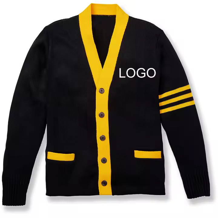 varsity sweater cardigan