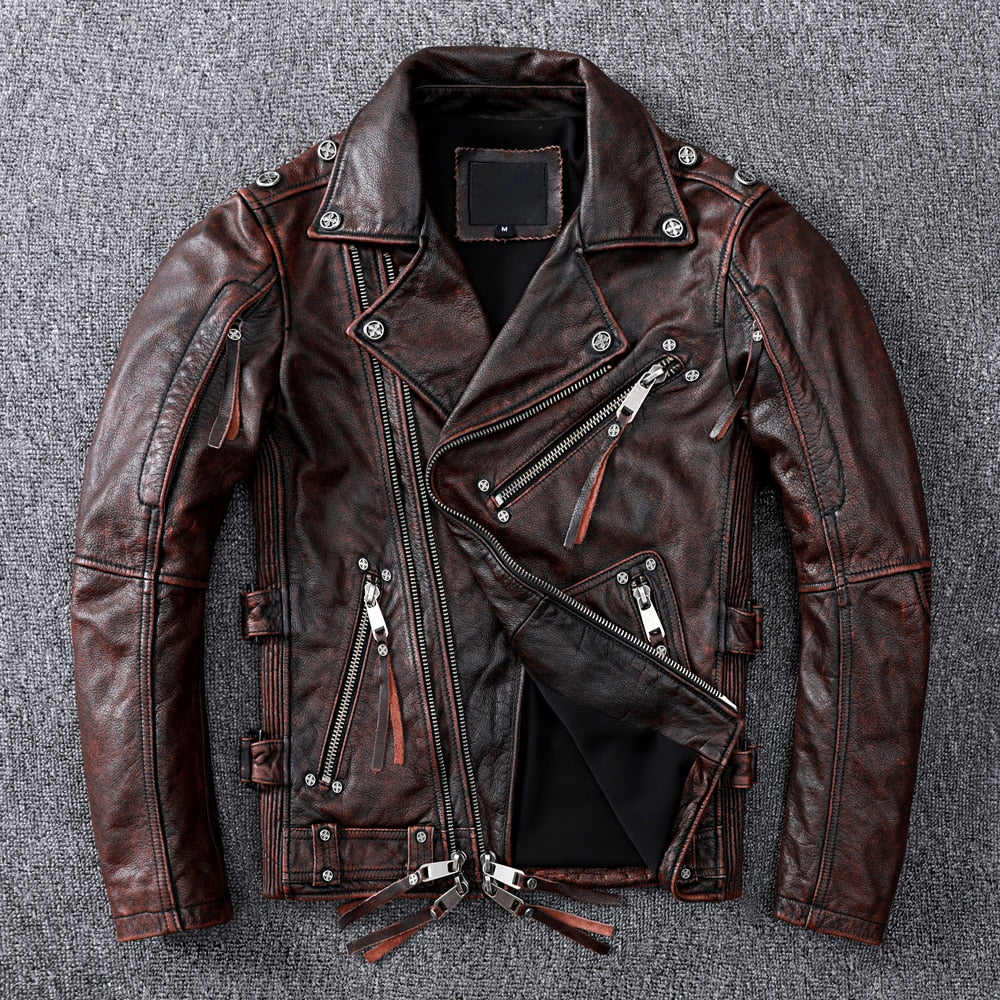 vintage leather jacket