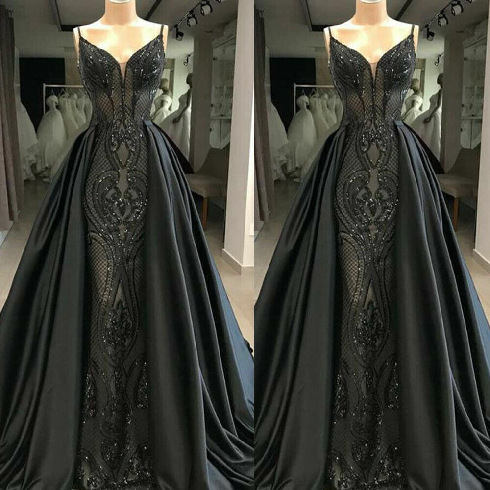 black ball gown
