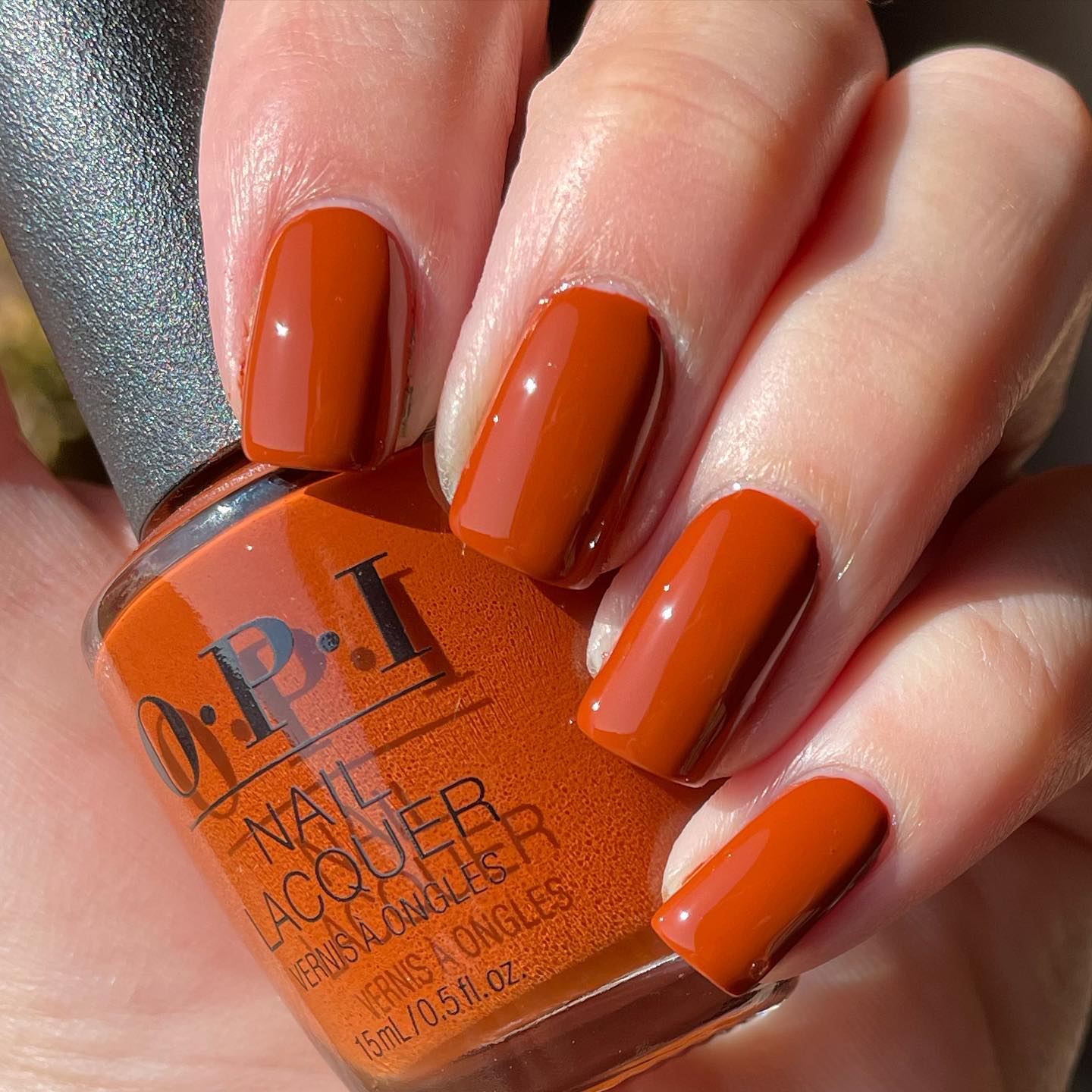 burnt orange nail polish