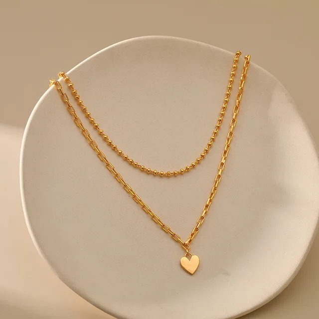 gold layered necklaces