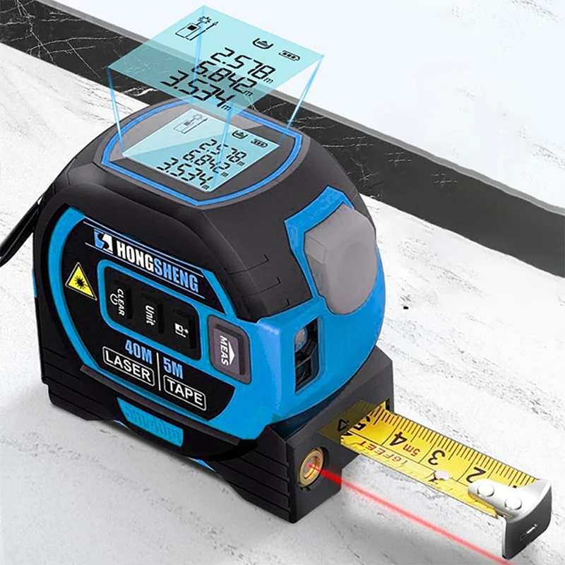 3 in 1 laser tape measure