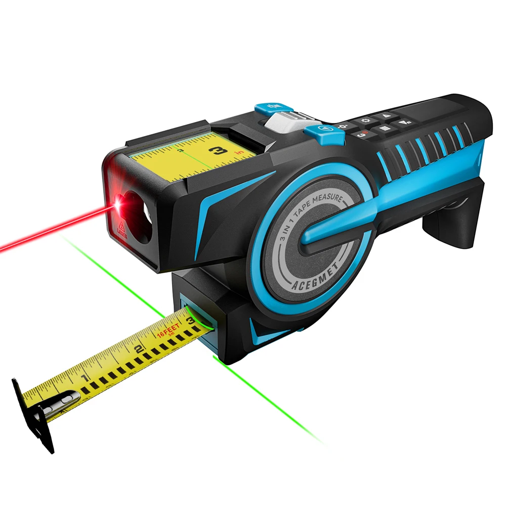 3 in 1 laser tape measure