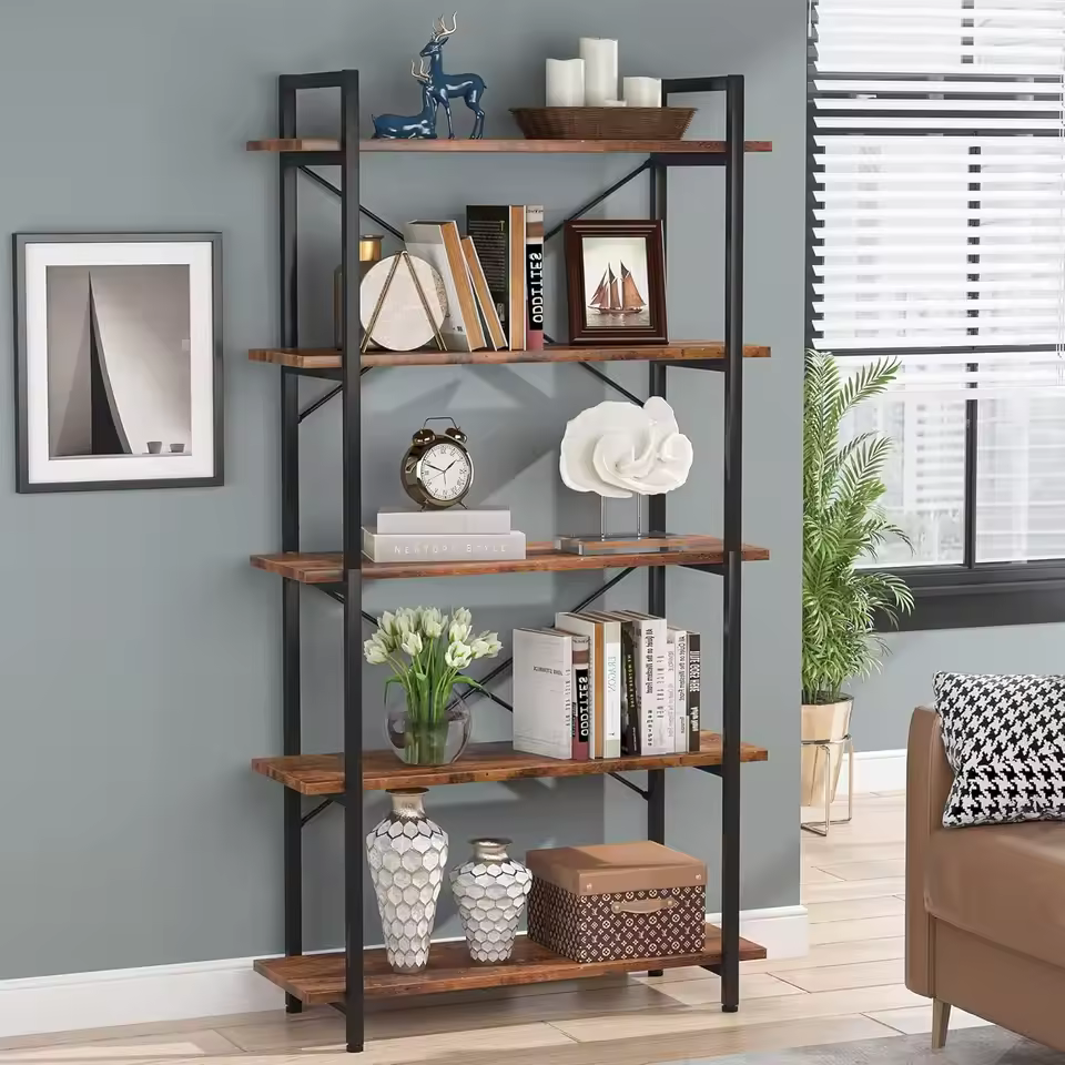 rustic bookshelf